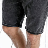 Summer New Denim Shorts Men Solid Knee Length  Washed Jeans Slim Fit High Quality Vintage Brand Clothing 180198