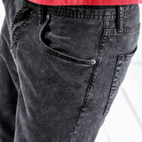 Summer New Denim Shorts Men Solid Knee Length  Washed Jeans Slim Fit High Quality Vintage Brand Clothing 180198