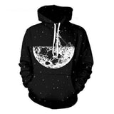  Hoodies Men Space Vacuum Cleaner Robot 3D Print Harajuku Hoody Sweatshirt Women Pullover Top Streetwear Plus 5XL