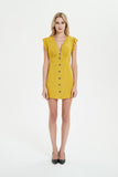Summer Ruffle Mini Dress With Sleeve Waist