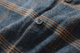 Flannel Striped Shirt Men Long Sleeve Vintage Shirts Men Plaid Streetwear Fashions Casual Spring Autumn Harajuku Shirts