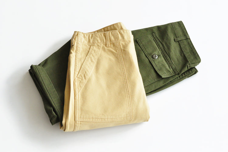  Utility Pants US Vietnam ARMY HBT PANTS Original Replica Baker Pants VINTAGE  Mens Shorts