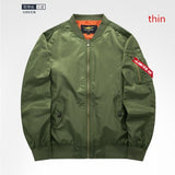 High quality Ma1 Thick and thin Army Green Military motorcycle Ma-1 aviator pilot Air men bomber jacket