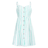 Spaghetti Strap Off Shoulder Striped Summer Dress 2019 Women Bow Backless Dress Sexy Vestidos