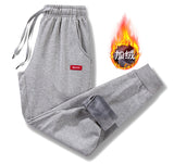 Jogger Mens Pants Cotton Trousers Male Winter Warm Velvet Sweatpants Tracksuit Joggers Autumn Winter M-4XL