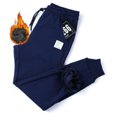 Jogger Mens Pants Cotton Trousers Male Winter Warm Velvet Sweatpants Tracksuit Joggers Autumn Winter M-4XL