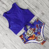 Leopard Bikini Set 2020 Floral Print Swimsuit Female Vintage Beachwear Push Up Bathing Suit Women Plus Size Swimwear XL biquini