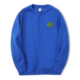  Men Sweatshirts Hoodie Sad Frog Angry Pepe Anime Print Feels Good Man Comic Casual O-Neck New Arrival Streetwear