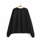 Donald Duck Streetwear Cartoon Black Women Green Sweatshirt 2019 Oversized Hoodie Long Sleeve Knitted Casual  Clothes