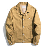 Vintage Jacket  Canvas Jacket Jackets Men  Casual  Cotton Slim fit Mens Coats and Jackets