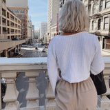 Autumn Fashion V-Neck Ruched Female Crop Tops Casual Long Sleeve Striped Blouses For Women 2019 Winter New