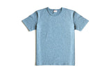 Three Needles Strengthen COLORED SPUN YARN T Shirt  Summer Men's Cotton Short Sleeve Pepper Salt T-shirt