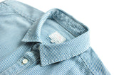 Denim Shirts Jeans Shirts Vintage Men's Striped Shirt  Casual  Mens Shirts  Mens Shirts Casual Slim Fit