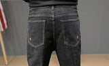Fashion Streetwear Men Jeans Vintage Black Loose Fit Harem Jeans Men Pencil Pants  Hip Hop Jeans