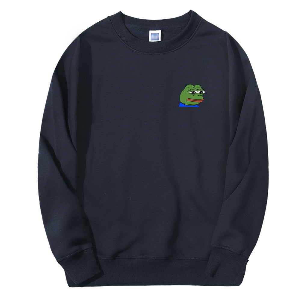 Men Sweatshirts Hoodie Sad Frog Angry Pepe Anime Print Feels Good Man Comic Casual O-Neck New Arrival Streetwear