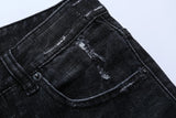  Men Skinny Stretch Washed Casual Solid Black 2018 Spring Summer Men Denim Jeans Slim Retro Straight Male Quality
